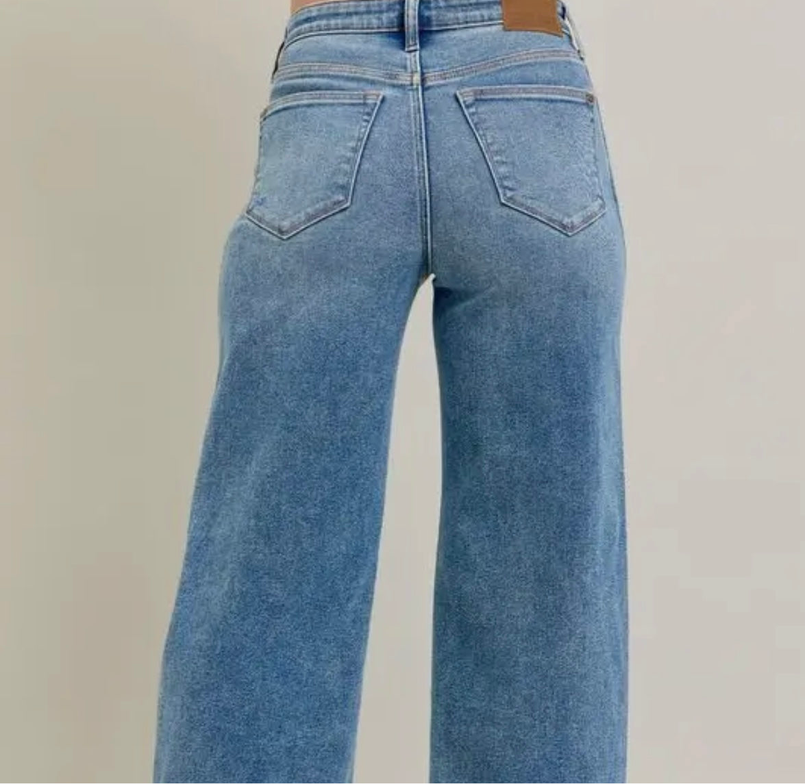 Judy Blue Vintage Wash High Waisted Wide Leg