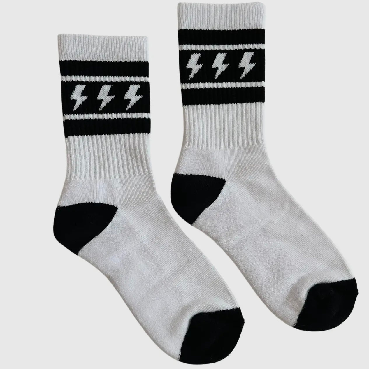 Lightning Bolt Crew Socks