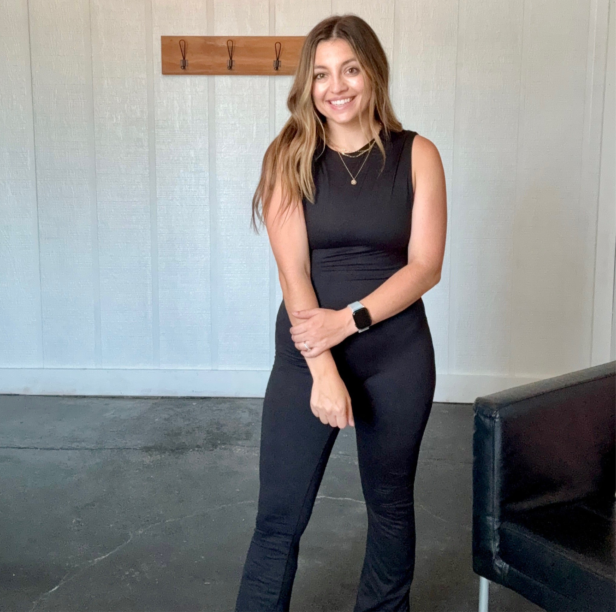 Sleeveless Double Lined Jumpsuit with Flare