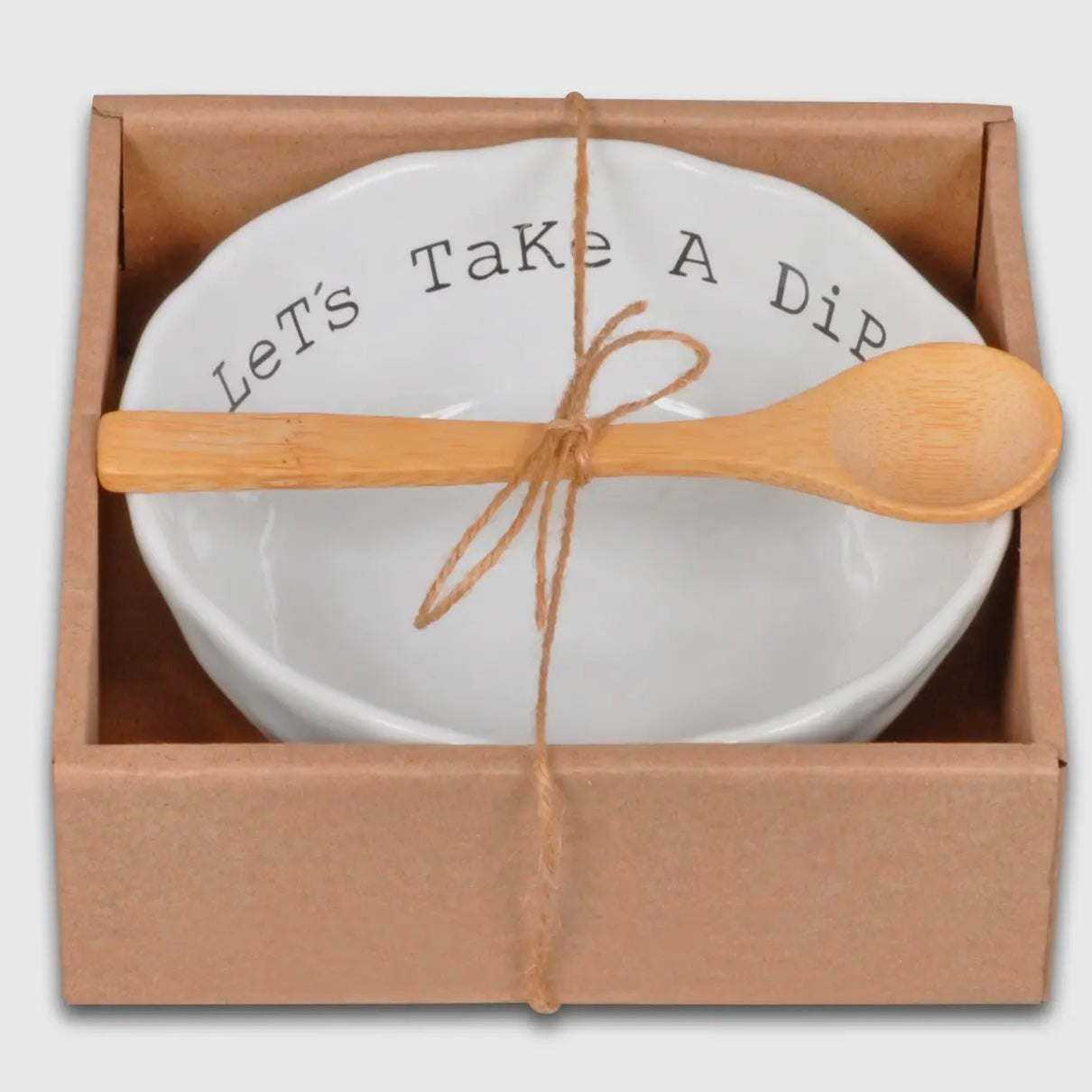Let's Take A Dip Bowl & Spoon *For Local Pick Up ONLY