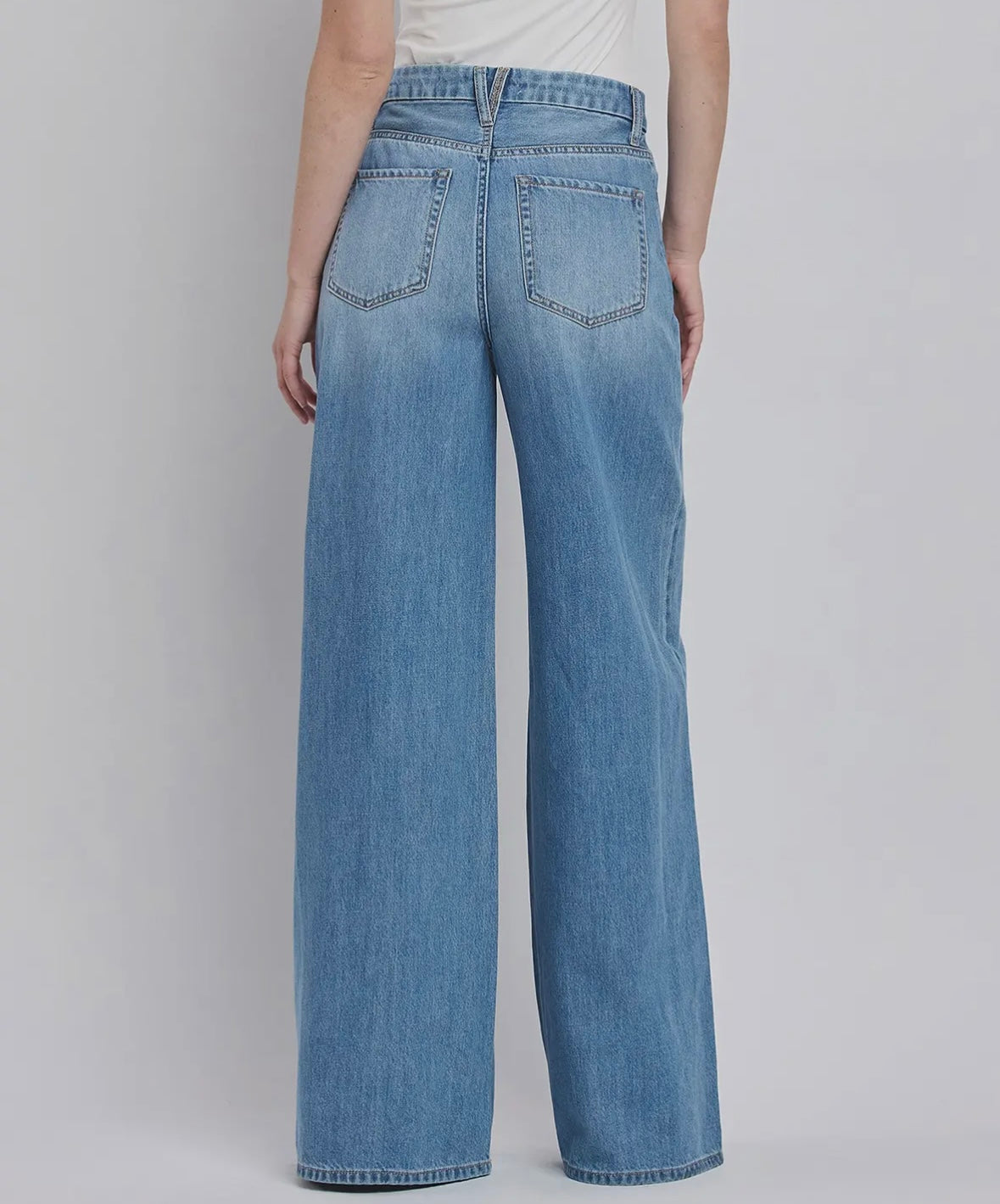 Vervet by Flying Monkey Olivia Super High Rise Wide Leg Jeans