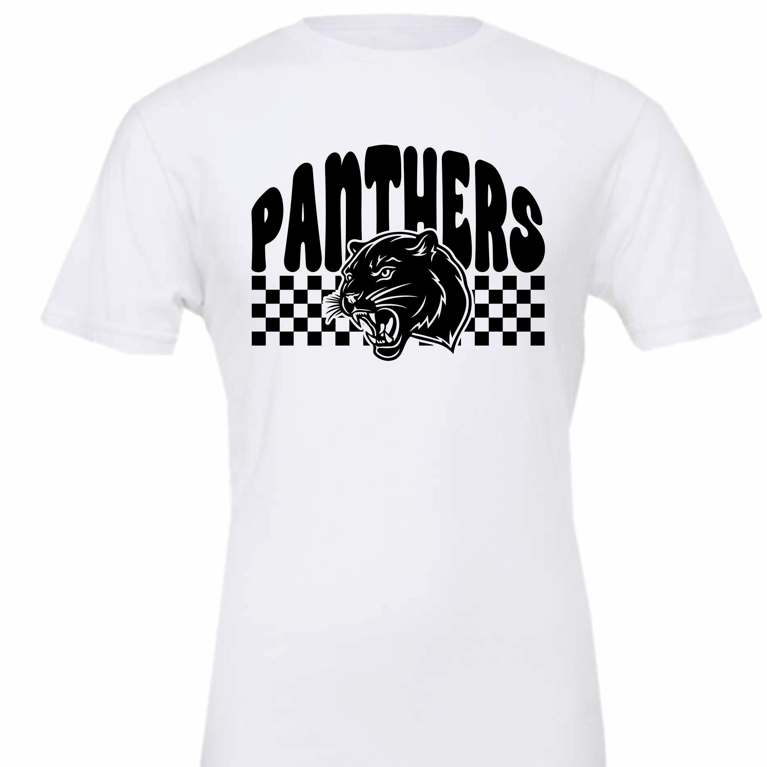 Checker Print Panther Tee