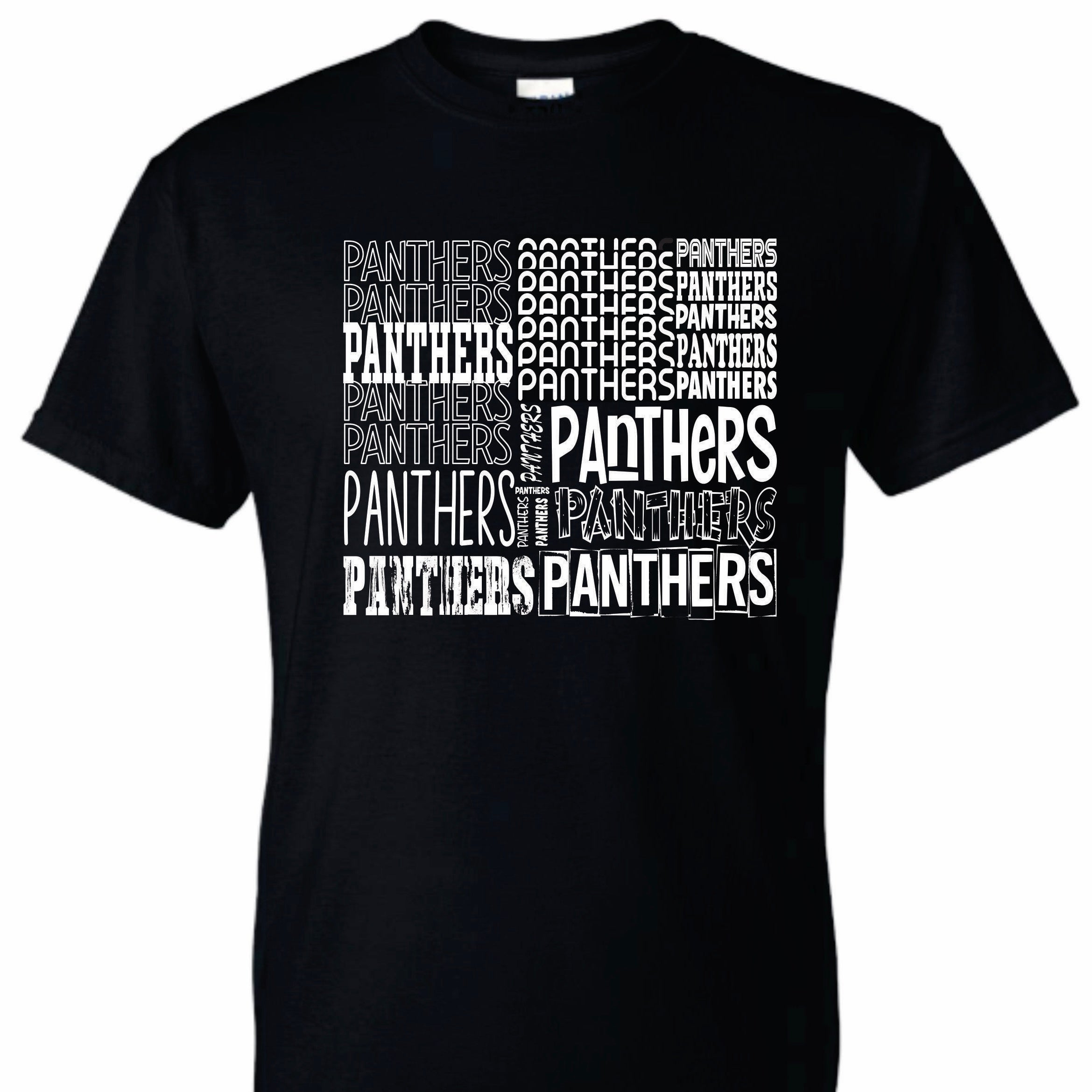 Panther Abstract Font Tee