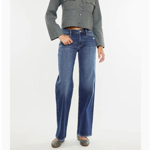 Kan Can Open Pack Ultra High Rise 90's Wide Leg Jean
