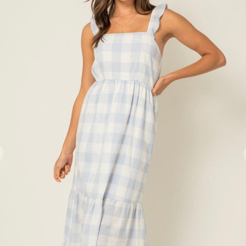 Sleeveless Wrap Tie Dress
