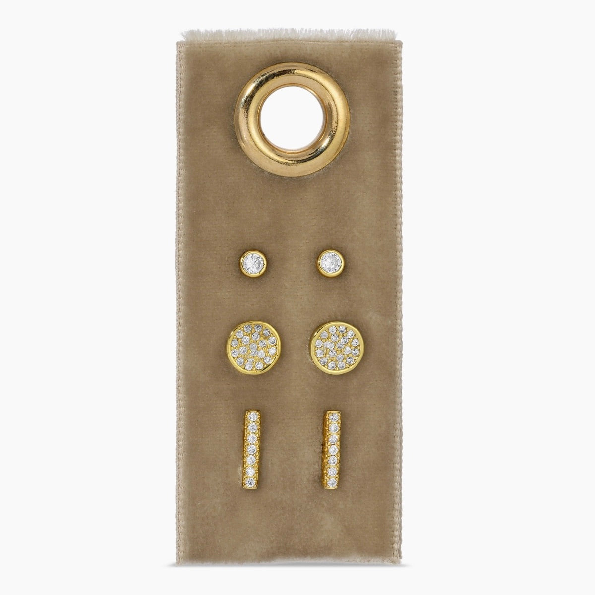 Pave Velvet Stud Gift Set