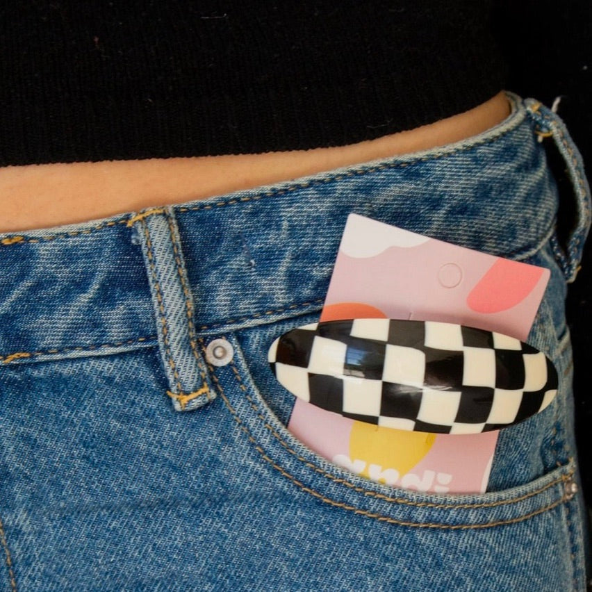 Chess Board Barrette