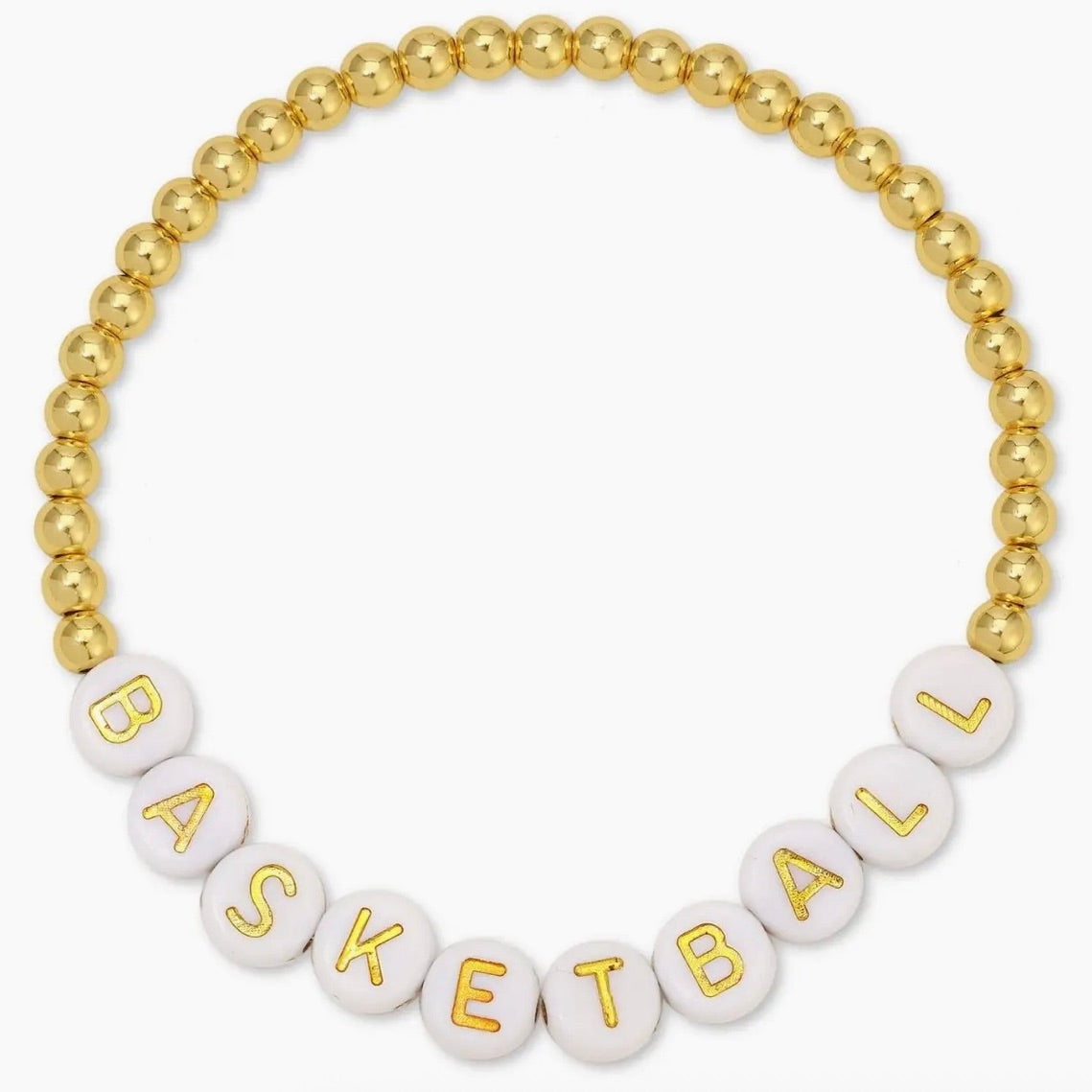 Basketball Beaded Bracelet