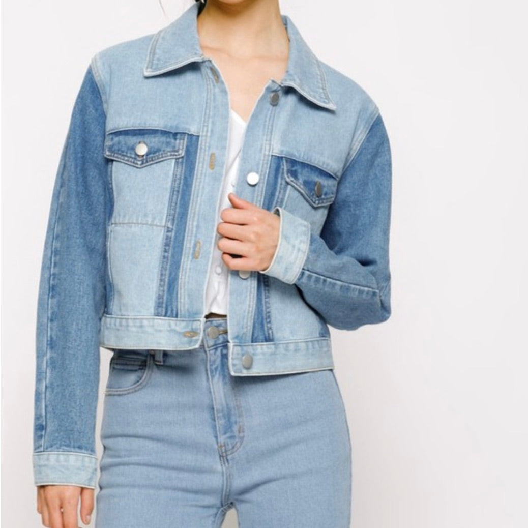 Two Toned Denim Jacket