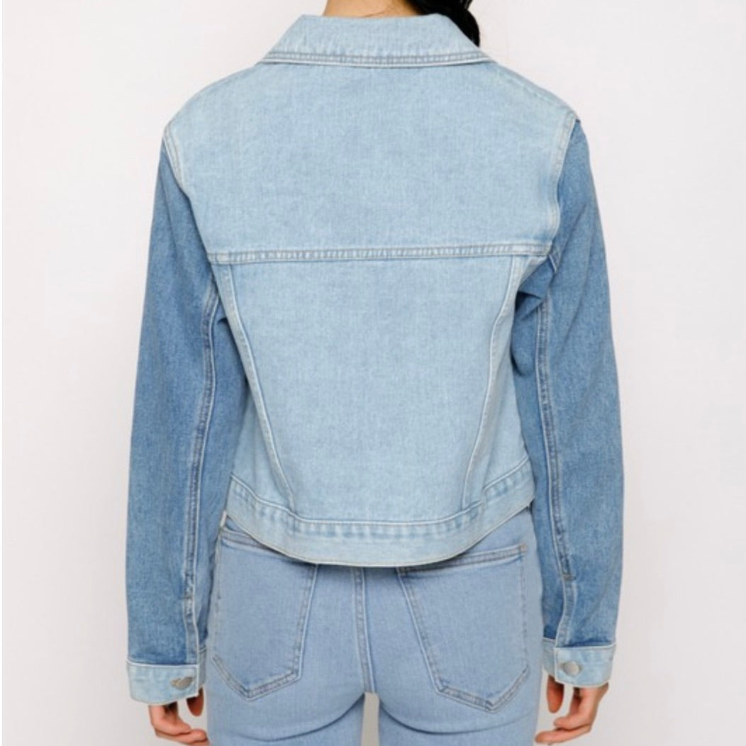 Two Toned Denim Jacket