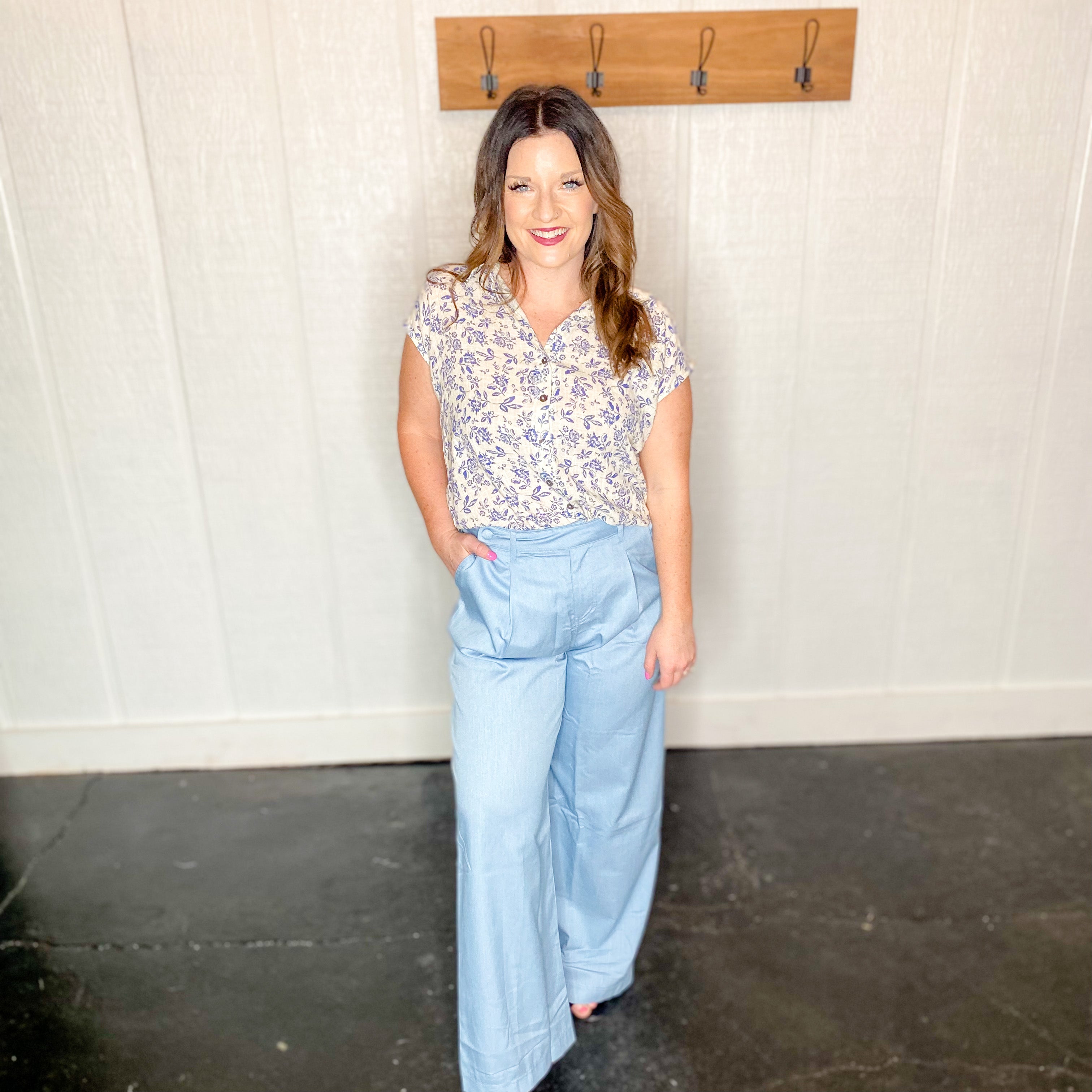 Light Blue Wide Pant