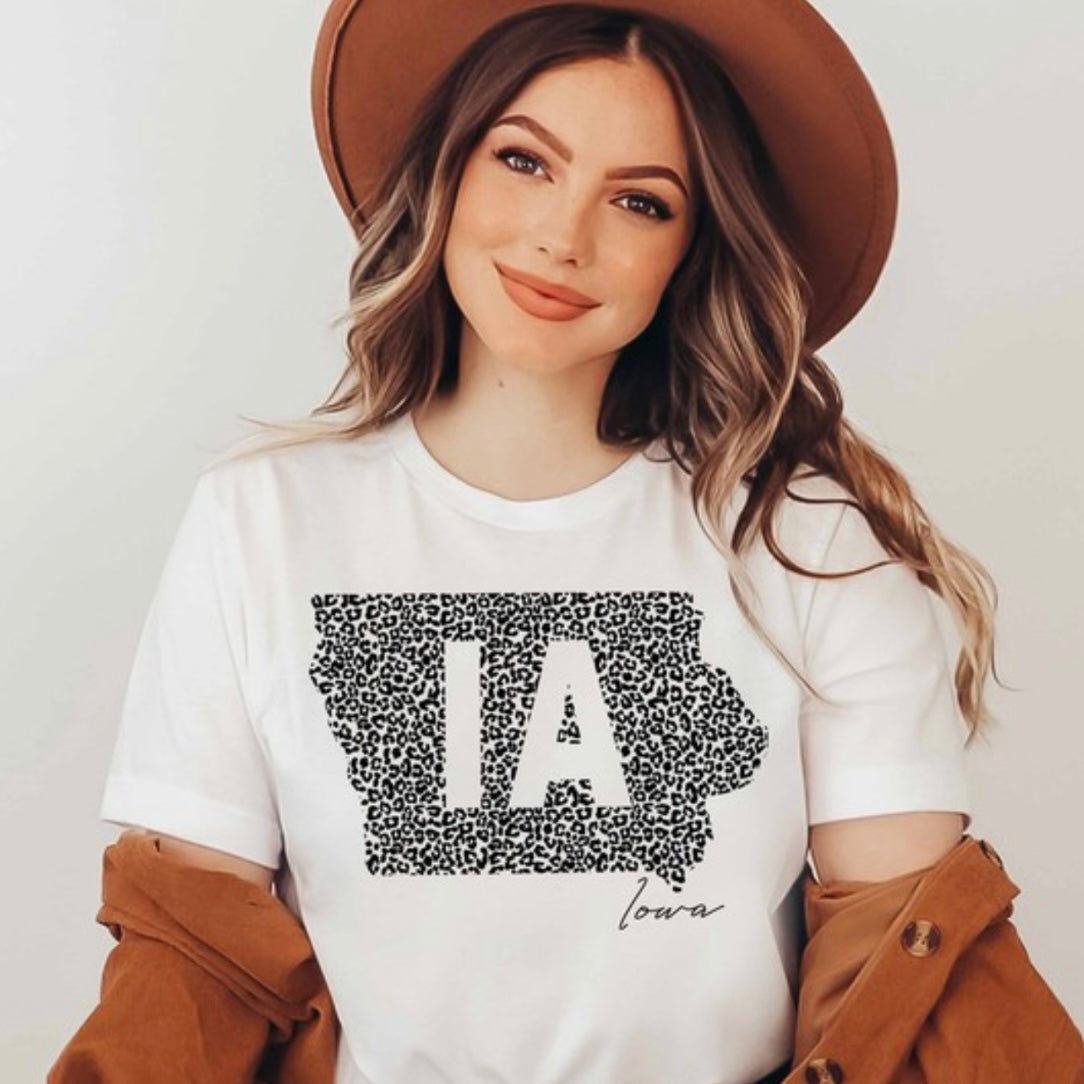 Leopard Iowa Graphic Tee