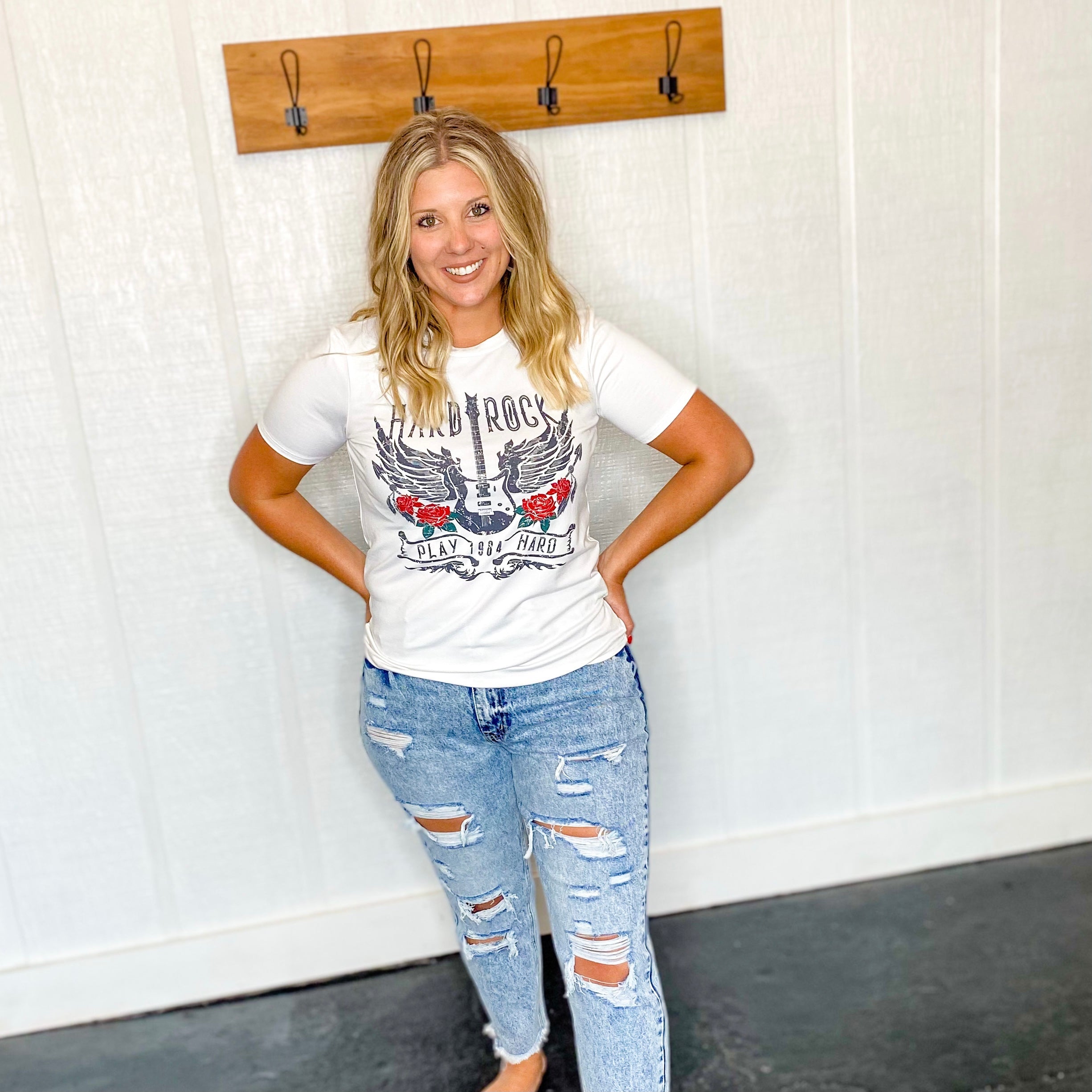 Kancan High Rise Fray Hem With Side Split Mom Jean