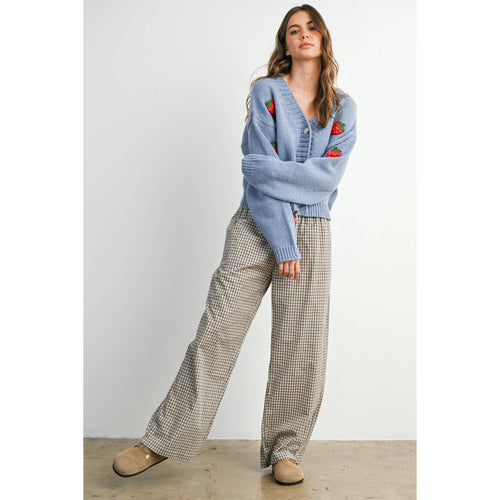 Loose-Fit Adjustable Tie-Front Pants