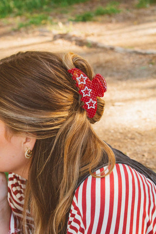 Gingham Claw Clip