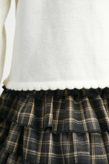 Tie-Front Cropped Long Sleeve Top