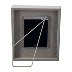 Axl Raised Dot Farmhouse Cream Metal 4x6 Photo Picture Frame