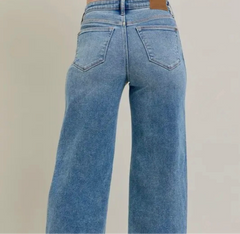 Judy Blue Vintage Wash High Waisted Wide Leg
