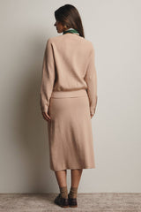 Ribbed Midi Skirt