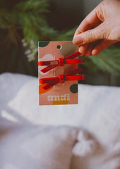 Ruby Red Acetate Bow Clip 2-pack