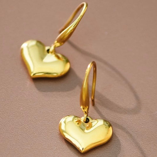 Heart Drop Earrings