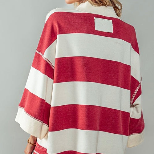 Breezy Striped Pullover