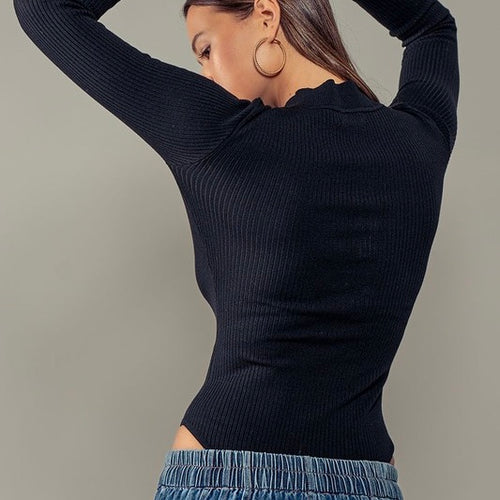 Ribbed Knit Bodysuit