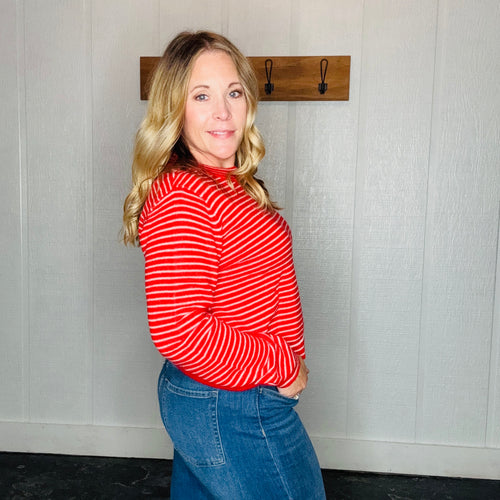 Red/White Striped Sweater