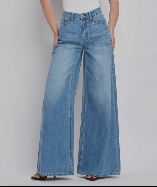 Vervet by Flying Monkey Olivia Super High Rise Wide Leg Jeans