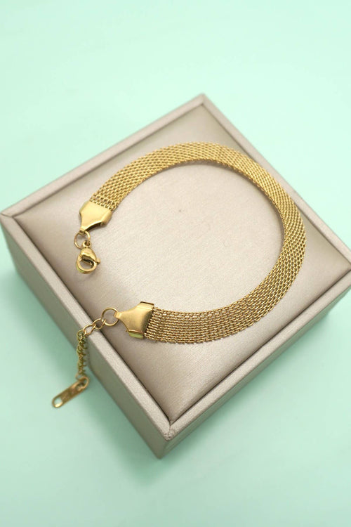 STAINLESS STEEL TARNISH FREE CHUNKY CHAIN BRACELET | 40B5236