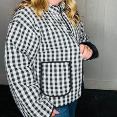 Gingham Print Jacket