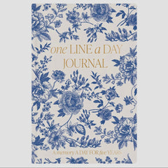 Blue Delft One Line A Day Journal