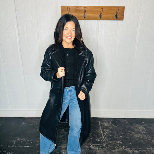 Black Double Faced Coat