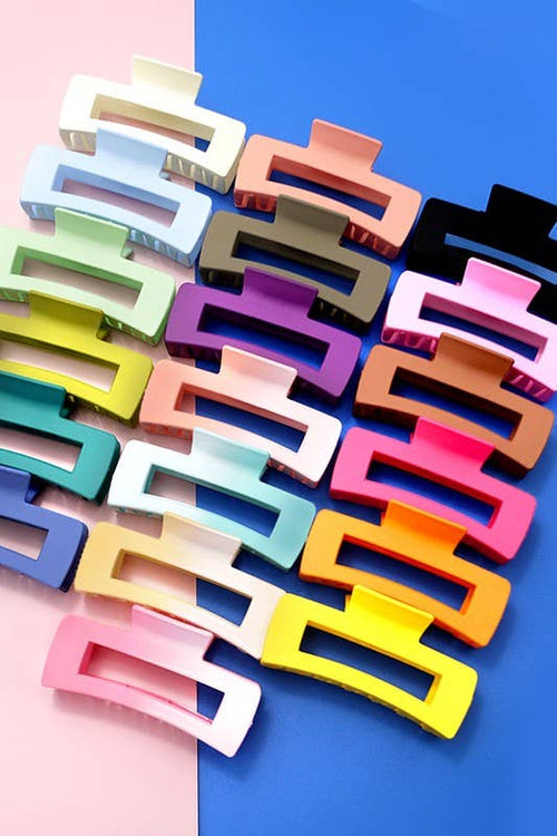 LARGE CLASSIC MATTE HAIR CLAW CLIPS 4.25inch