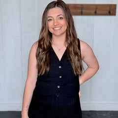 Rayon Linen Vest and Short Set