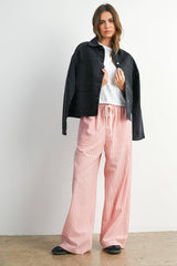 Button-Down Jacket with Shirt Collar and Pockets