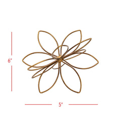 Bohdi Flower Metal Wire Decorative Accent Bronze