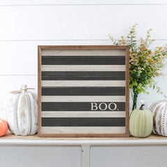 Boo White And Black Stripe