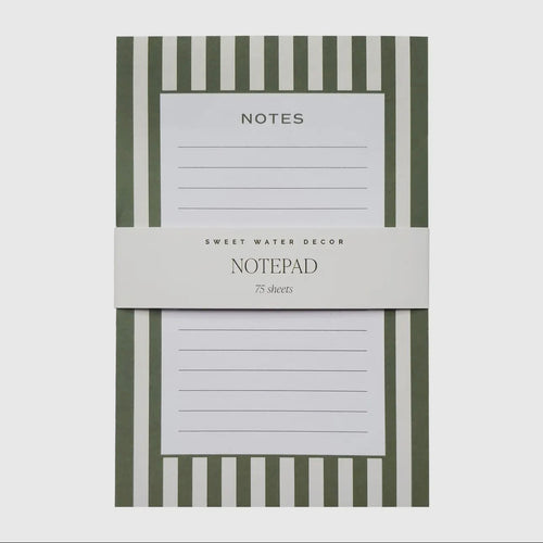 Striped notepad