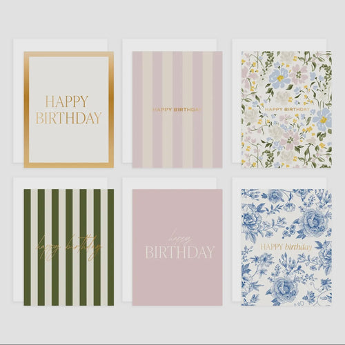 Assorted Happy Birthday Card Set