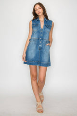 SUMMER DENIM MINI DRESS 3157DIA
