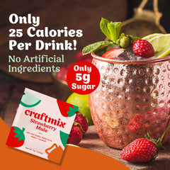 Strawberry Mule Cocktail / Mocktail Mixer Singles