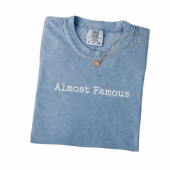 Blue Embroidered Almost Famous Tee Pre-Order