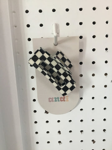 Chess Board Barrette