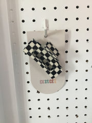 Big Checkered hair clip