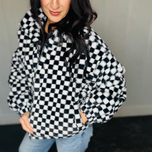 Checker Teddy Jacket