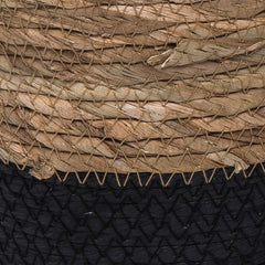 Aldis Set 2 Large Black & Cattail Storage Gift Basket