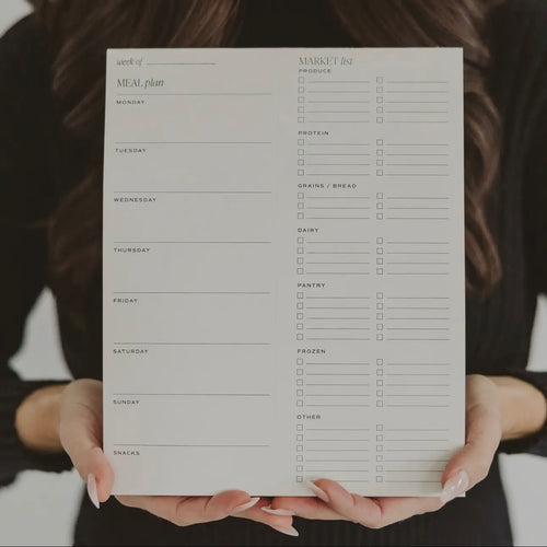 Weekly Meal Plan Notepad