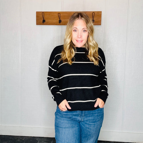 Crew Neck Striped Sweater