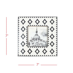 Rosalie 4x4 Photo Western Diamond Picture Frame Black Resin